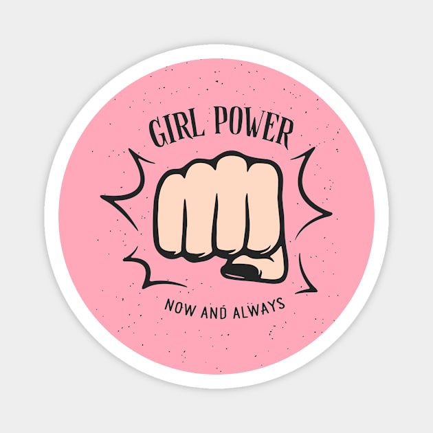 Girl Power Inspiration Positive Quote Magnet by Squeak Art